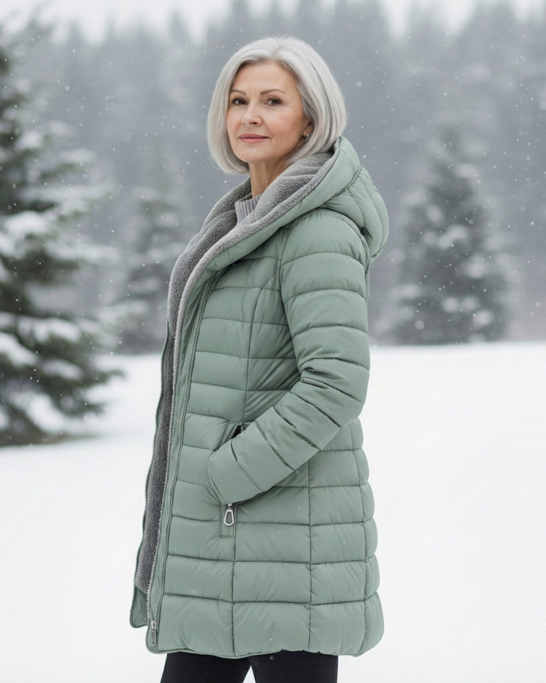 Amelia | Fleece-Lined Puffer Coat