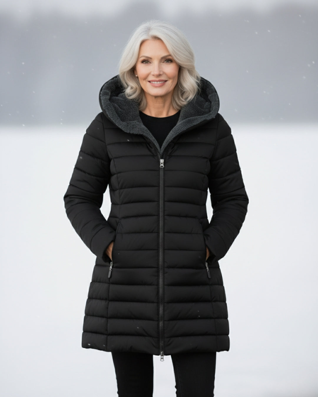 Amelia | Fleece-Lined Puffer Coat