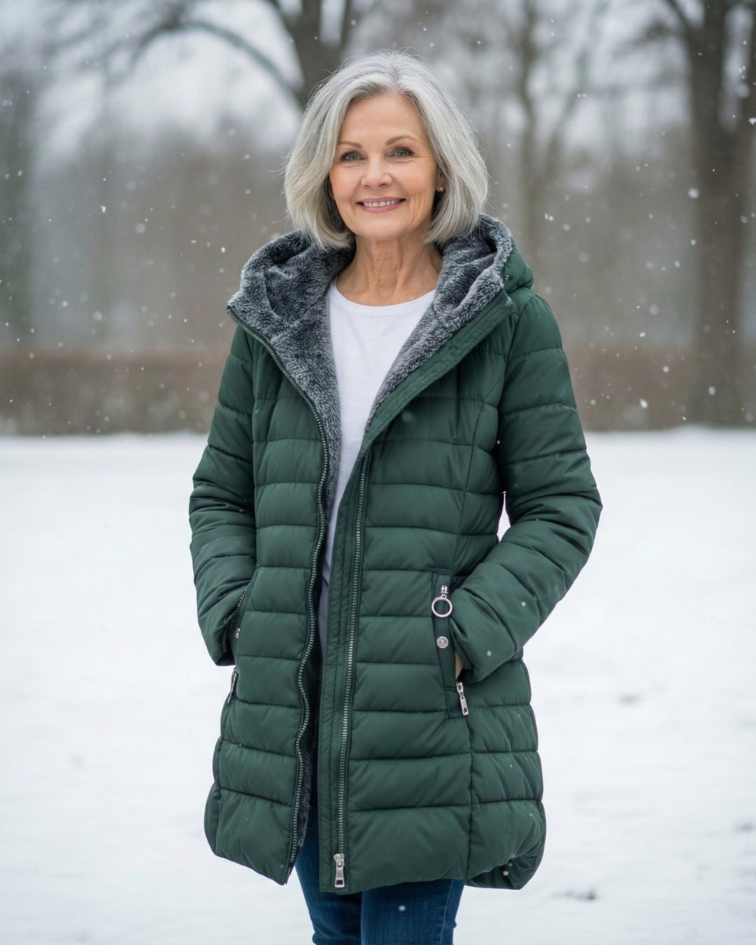 Amelia | Fleece-Lined Puffer Coat