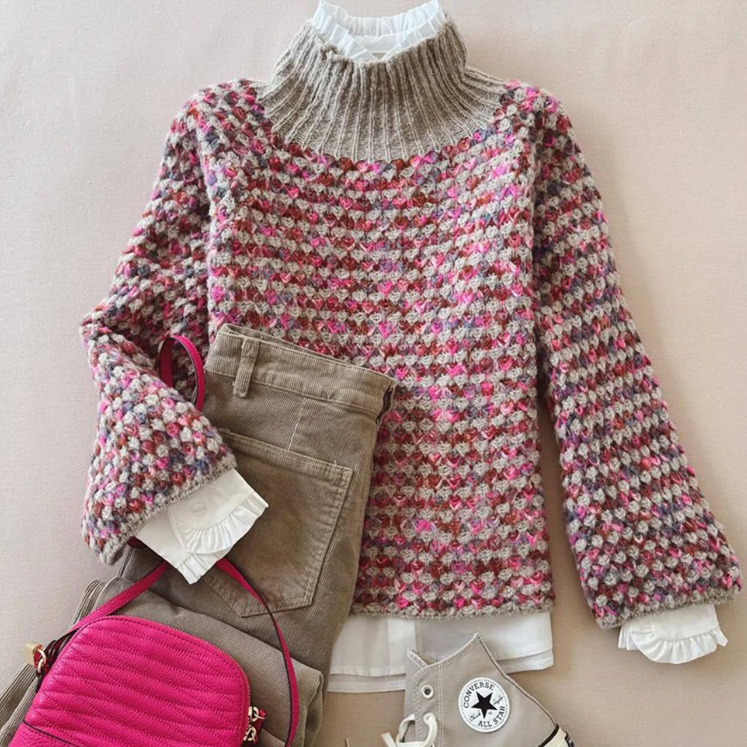 Kathy | Heritage Nordic Pattern Knit Sweater