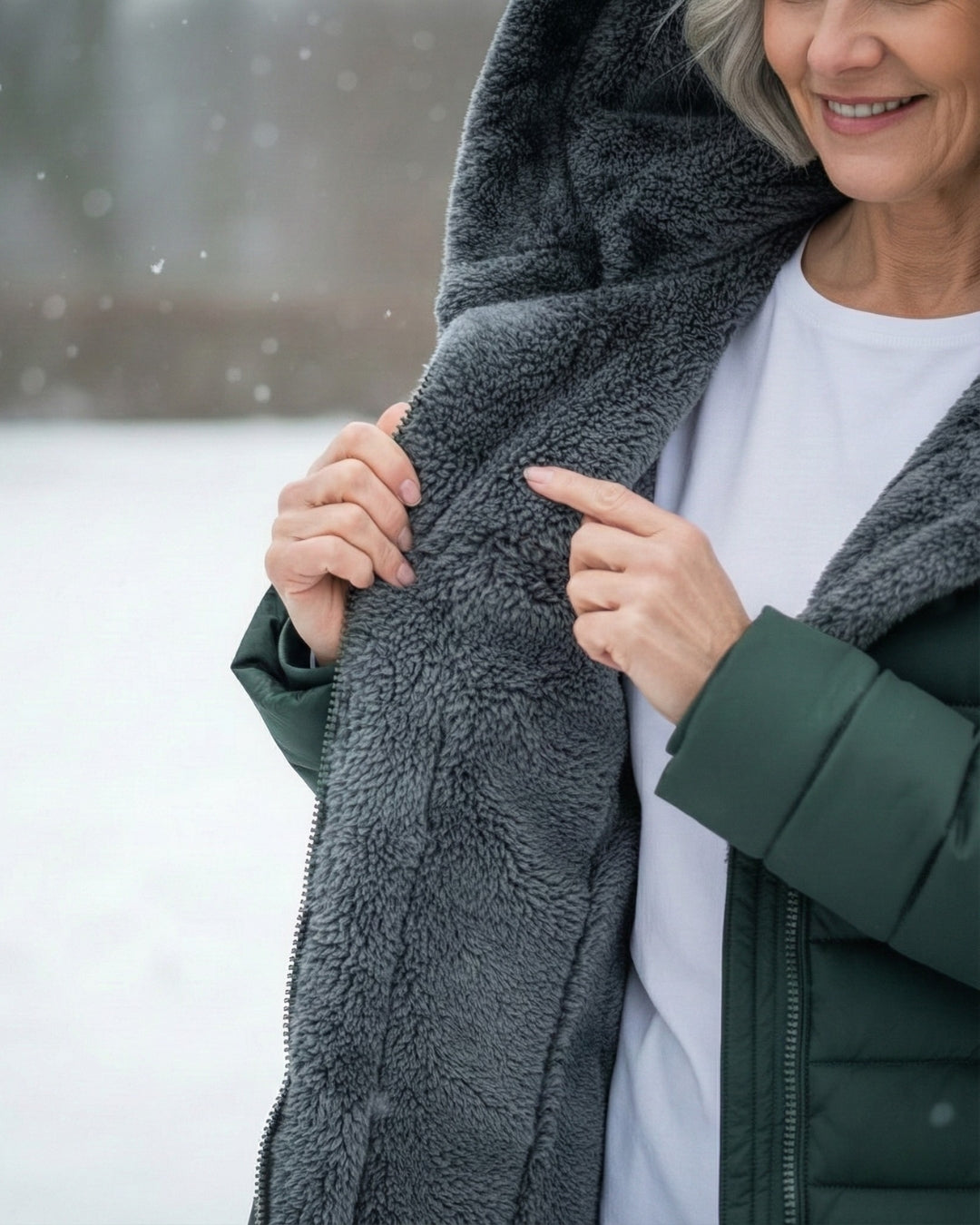 Amelia | Fleece-Lined Puffer Coat