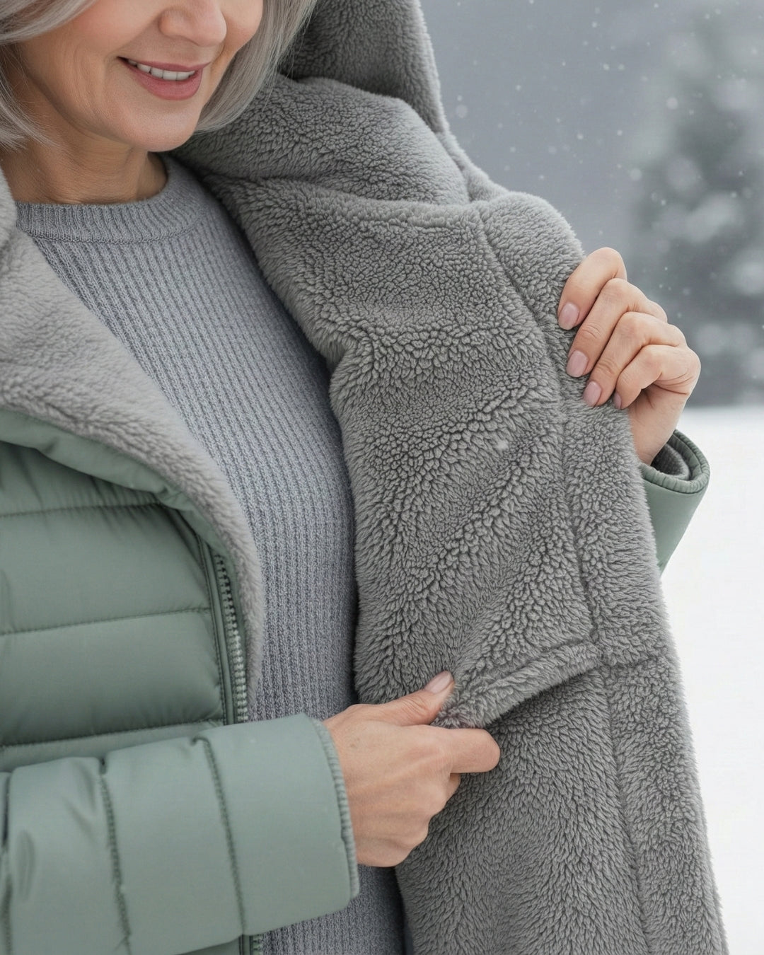 Amelia | Fleece-Lined Puffer Coat