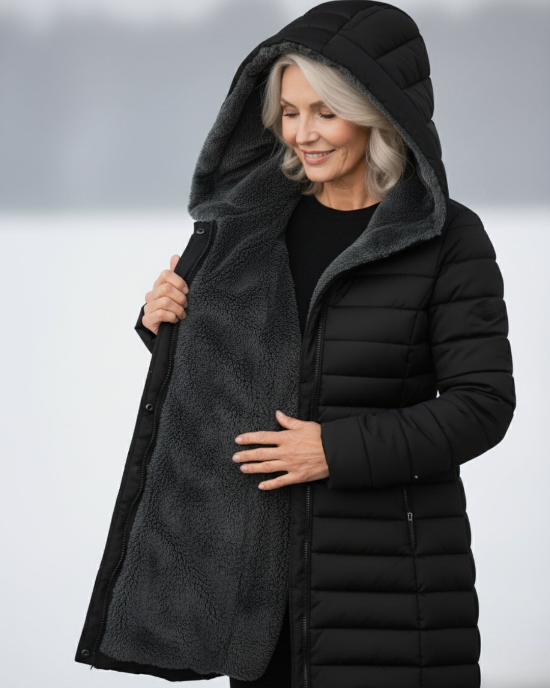Amelia | Fleece-Lined Puffer Coat