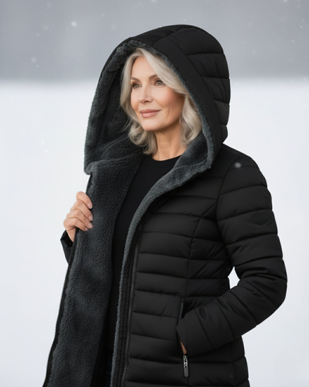Amelia | Fleece-Lined Puffer Coat