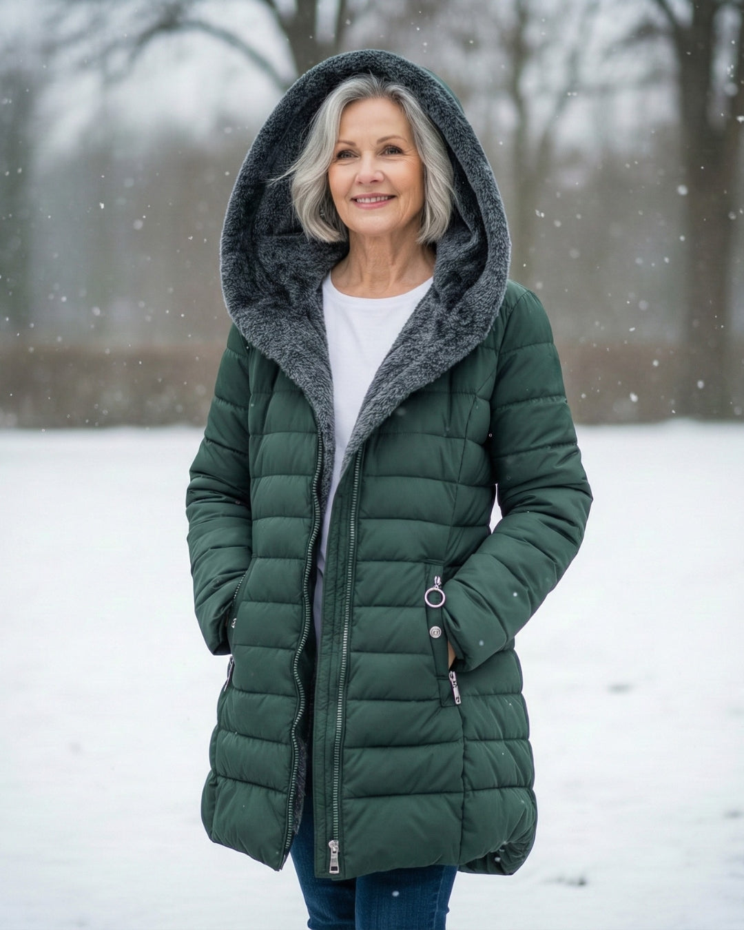 Amelia | Fleece-Lined Puffer Coat