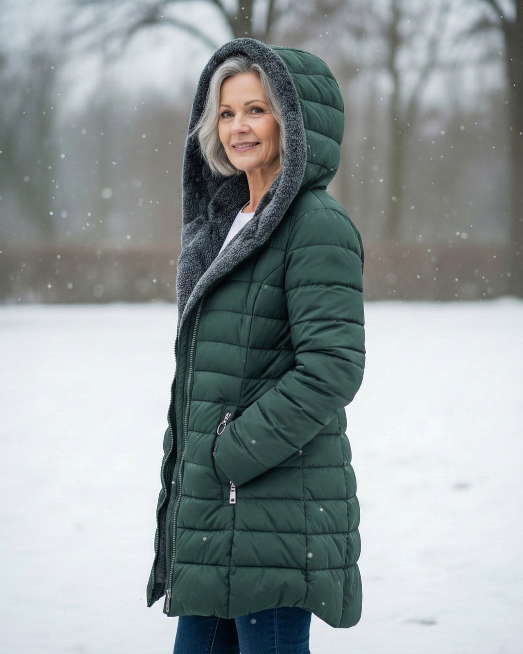Amelia | Fleece-Lined Puffer Coat