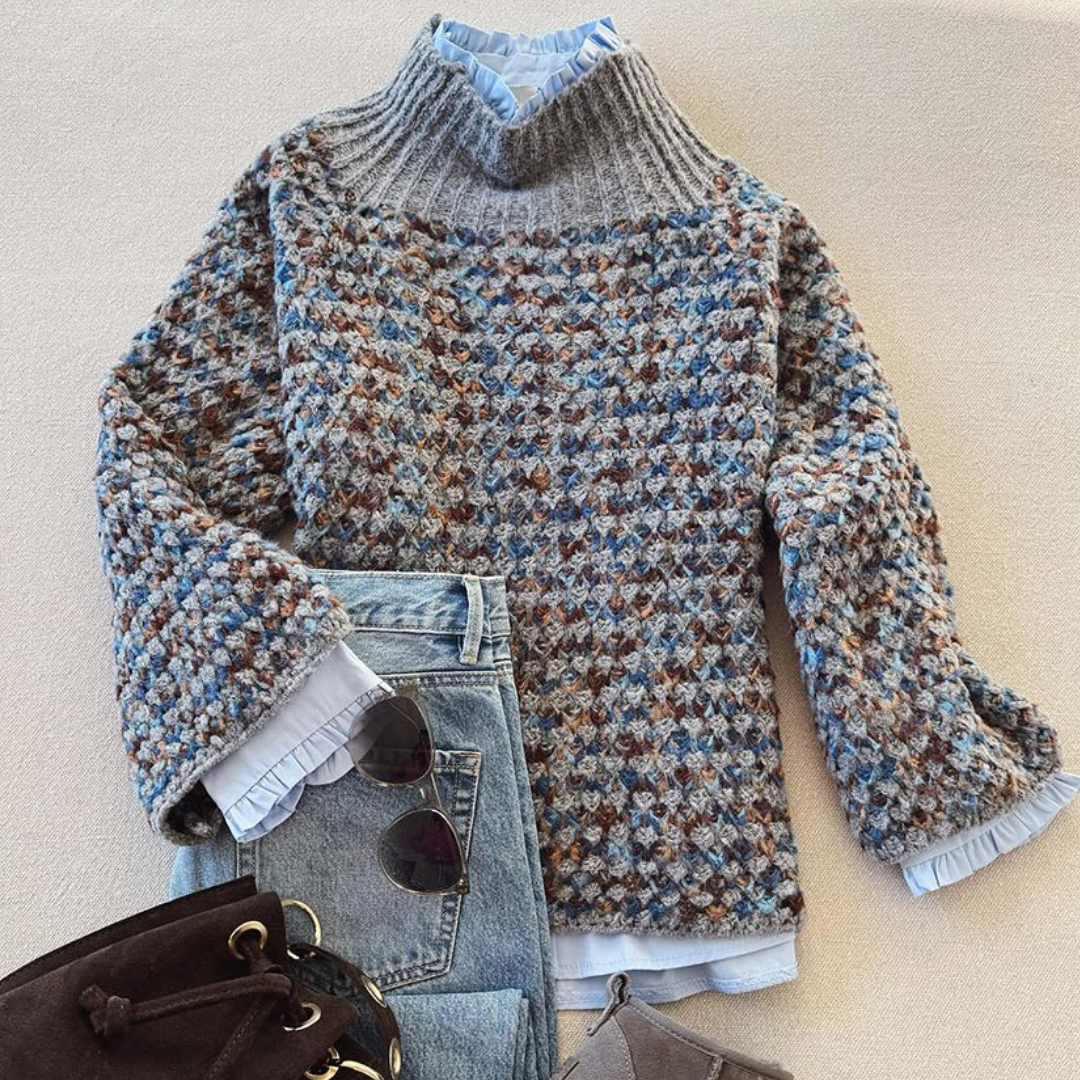 Kathy | Heritage Nordic Pattern Knit Sweater