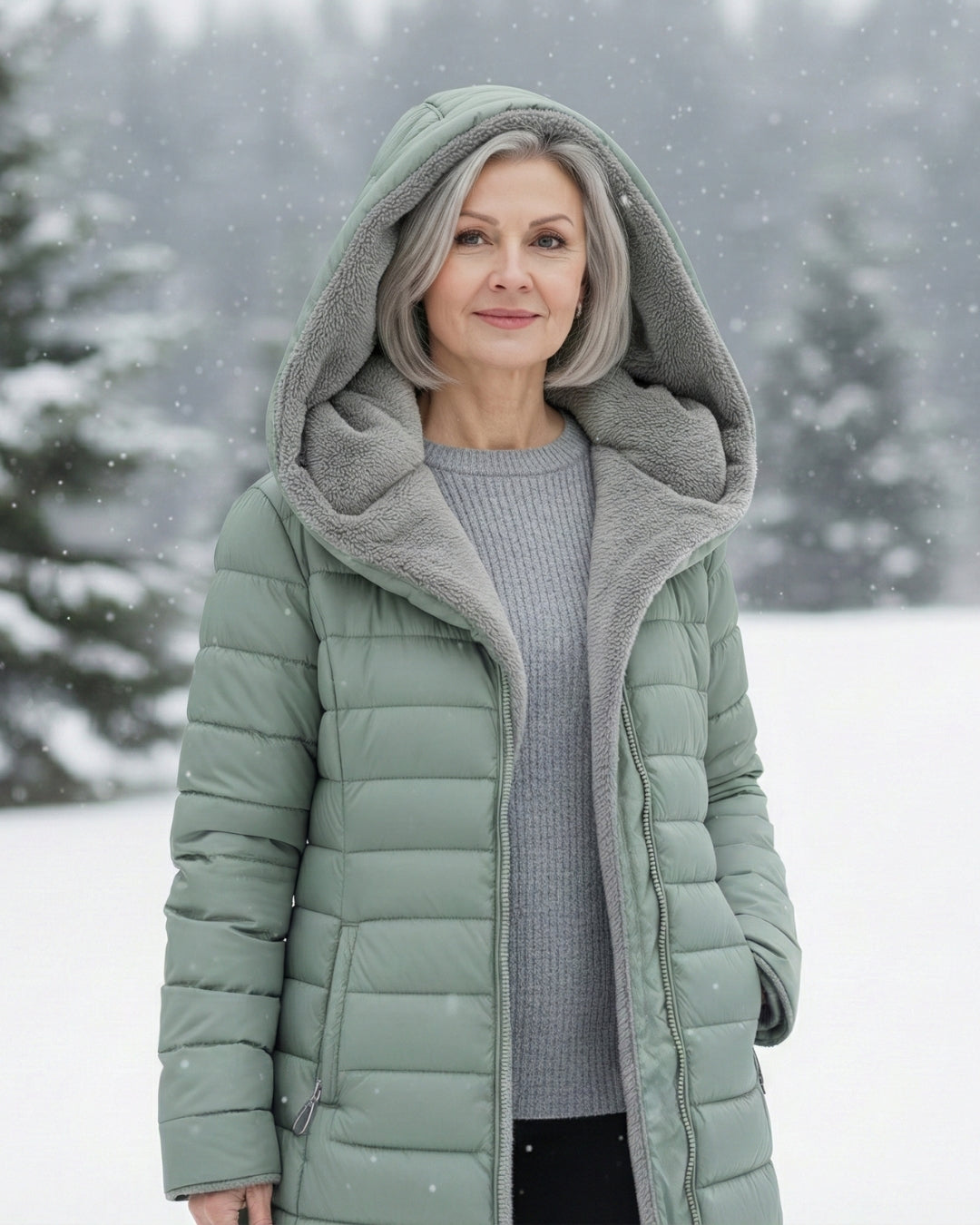 Amelia | Fleece-Lined Puffer Coat