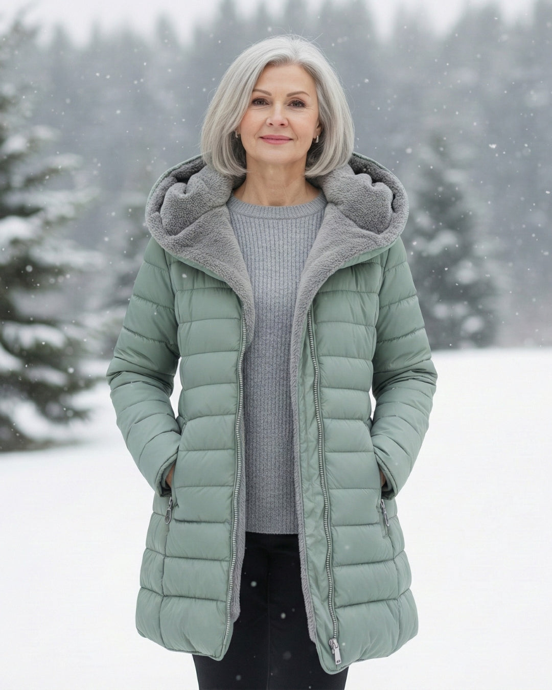 Amelia | Fleece-Lined Puffer Coat