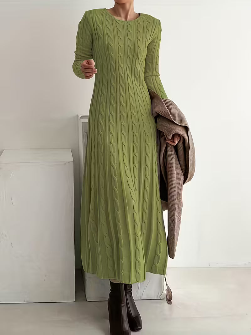 VANESSA | Elegant Knit Maxi Dress